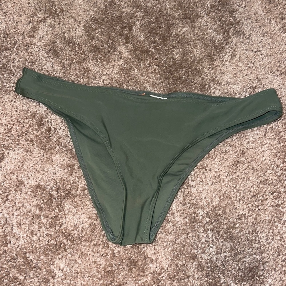 Navy green bikini bottoms